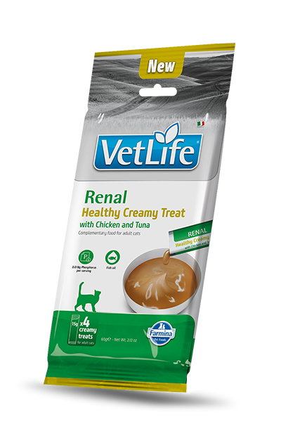 FARMINA VET LIFE CAT RENAL CREAMY POLLO E TONNO 60GR